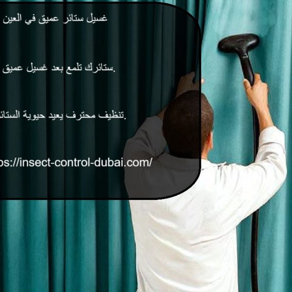 غسيل ستائر عميق في العين