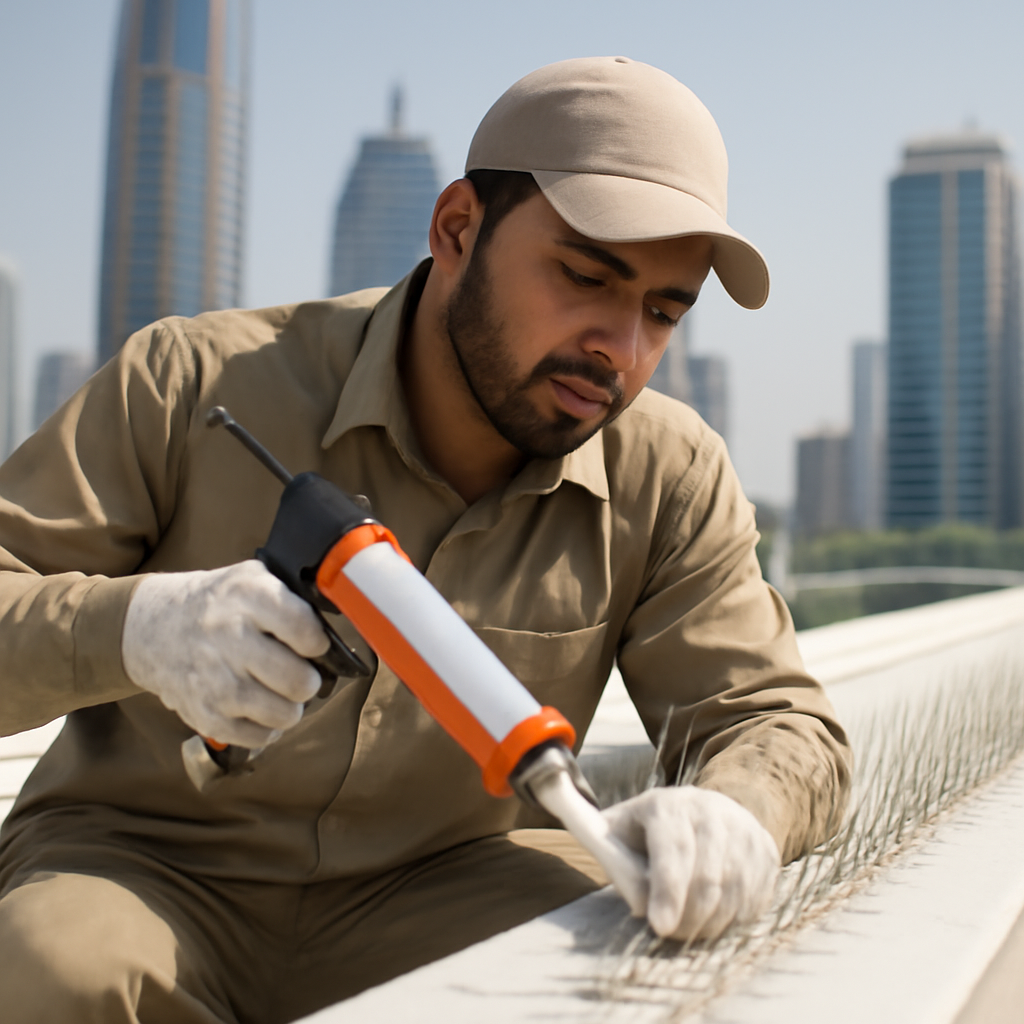 مركز تجاري — مكافحة الرمة والحمام معاً